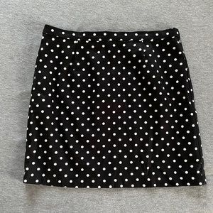 Black & White Polkadot Skirt